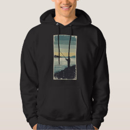 Vintage-Seeufer-Angler-Silhouette Hoodie