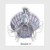 Vintage Seezunge Aufkleber (Blatt)