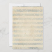 Vintage Segelboot-Einladung Einladung (Rückseite)