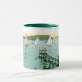 Vintage Segelboot-Tasse Tasse (Zentrum)