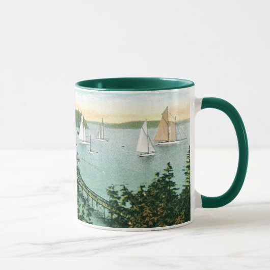 Vintage Segelboot-Tasse Tasse (Rechts)