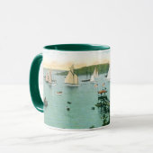 Vintage Segelboot-Tasse Tasse (Vorderseite Links)