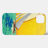Vintage Segelboote Französisch Reisen Case-Mate iPhone Hülle (Rückseite (Horizontal))