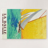 Vintage Segelboote Französisch Reisen Puzzle (Horizontal)