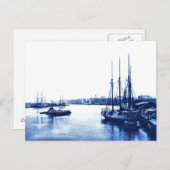 Vintage Segelboote Postkarte (Vorne/Hinten)