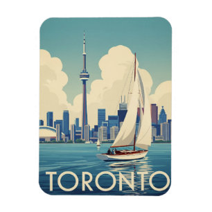 Vintage-Segelschiff in Toronto Kanada Reise Magnet