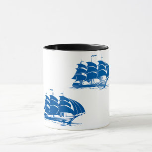 Vintage-Segelschiff Nautilsche Ozean-Clipper Tasse