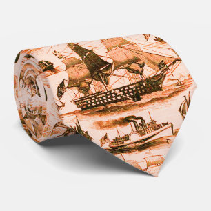 VINTAGE SEGELSCHIFFE,SCHIFFE,VERSCHIEDENE NATIONEN KRAWATTE