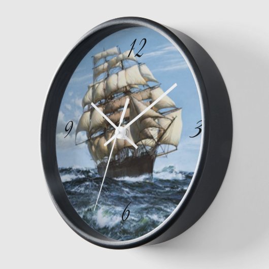 Vintage Segelschiffe Uhr (Winkel)