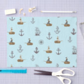 Vintage Segelschiffe und Anker Seidenpapier (Handwerk)