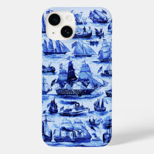 VINTAGE-SEGELSCHIFFE UND SCHIFFE, Marineblau Case-Mate iPhone Hülle