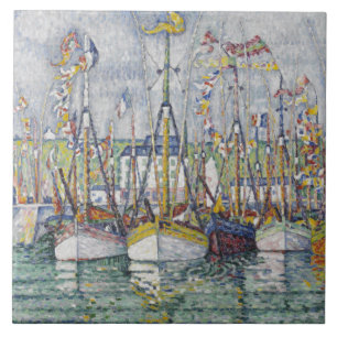 Vintage Segen für die Thunfischflotte in Groix Fliese
