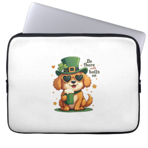 Vintage Sei Da Mit Glocken Am Hund St. Patrick's D Laptopschutzhülle