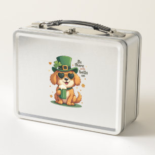 Vintage Sei Da Mit Glocken Am Hund St. Patrick's D Metall Brotdose