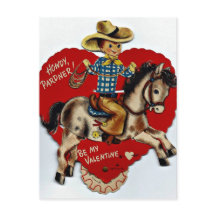 Vintage sei mein Valentins Cowboy