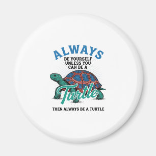 Vintage Sei Selbst Schildkröte-Shirt-Design_1 Magnet