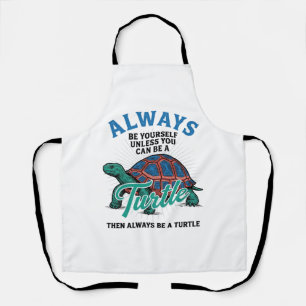 Vintage Sei Selbst Schildkröte-Shirt-Design_1 Schürze