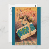 Vintage Seife Ad House Fairy Postkarte (Vorne/Hinten)