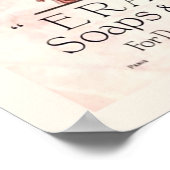 Vintage Seife- und Parfümposter Poster (Ecke)