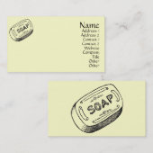 Vintage Seife Visitenkarte (Vorne/Hinten)