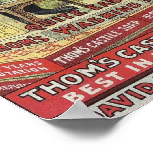 Vintage Seifenwerbung Poster (Ecke)