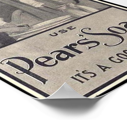 Vintage Seifenwerbung Poster (Ecke)