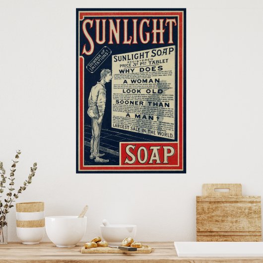 Vintage Seifenwerbung Poster (Küche)