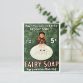 Vintage Seifenwerbung Postkarte (Stehend Vorderseite)