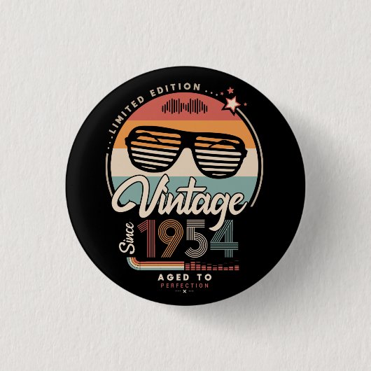 Vintage seit 1954 button (Vorderseite)