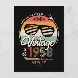 Vintage seit 1958 postkarte