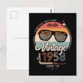 Vintage seit 1958 postkarte (Vorne/Hinten)