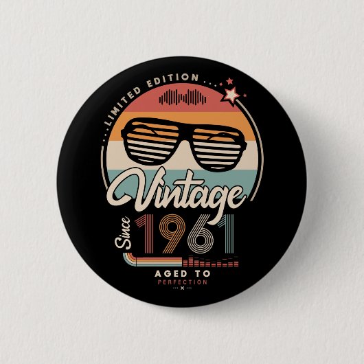 Vintage seit 1961 button (Vorderseite)