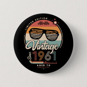 Vintage seit 1961 button