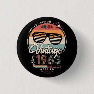 Vintage seit 1963 button