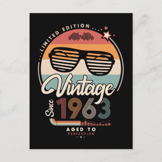 Vintage seit 1963 postkarte (Vorderseite)