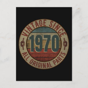 VINTAGE SEIT 1970 ALLE ORIGINALTEILE. POSTKARTE