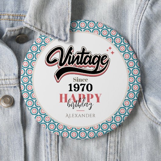 Vintage seit - 1970 button (Beispiel)