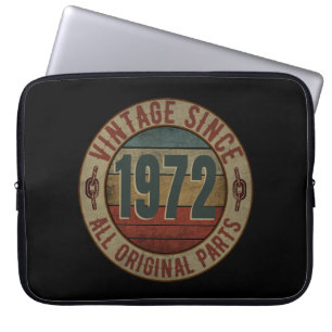 VINTAGE SEIT 1972 ALLE ORIGINALTEILE LAPTOPSCHUTZHÜLLE