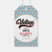 Vintage seit - 1973 geschenkanhänger (Rückseite)
