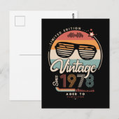 Vintage seit 1978 postkarte (Vorne/Hinten)