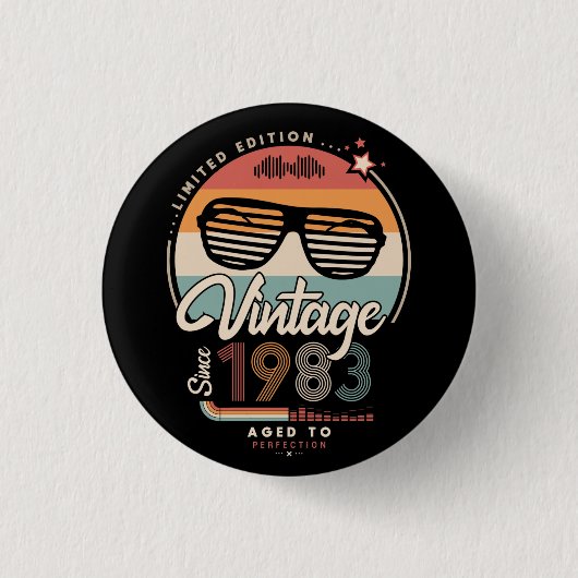 Vintage seit 1983 button (Vorderseite)