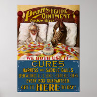 Vintage Seiten Heilung Salbe Werbung Kunst