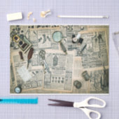 Vintage Seiten und Nähzubehör Seidenpapier (Handwerk)