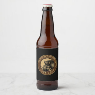 Vintage selbstgebrautes Bieretikett Boars Head Vor Bierflaschenetikett