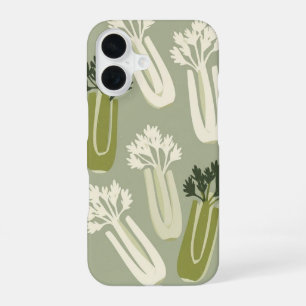 Vintage Selleriestängel-Muster iPhone 16 Hülle