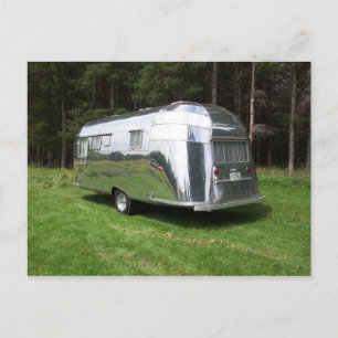 Vintage Seltene AS Flying Cloud 1957 Reisemobil Feiertagspostkarte