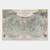 VINTAGE SELTENE KARTE BELGICA KASPIAN MOND | GESCHENKPAPIER SET (Vorderseite 3)