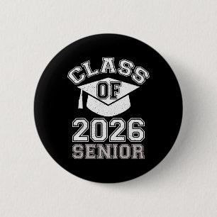 Vintage Senior 2026 Abschluss Cl Von 2026,süße Abs Button