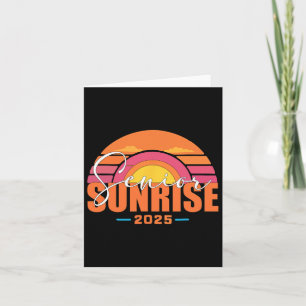 Vintage Senior Sunrise 2025 Absolventen von Cl Abs Karte