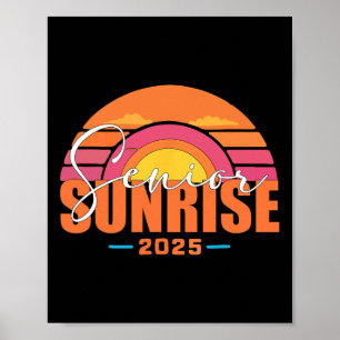 Vintage Senior Sunrise 2025 Absolventen von Cl Abs Poster